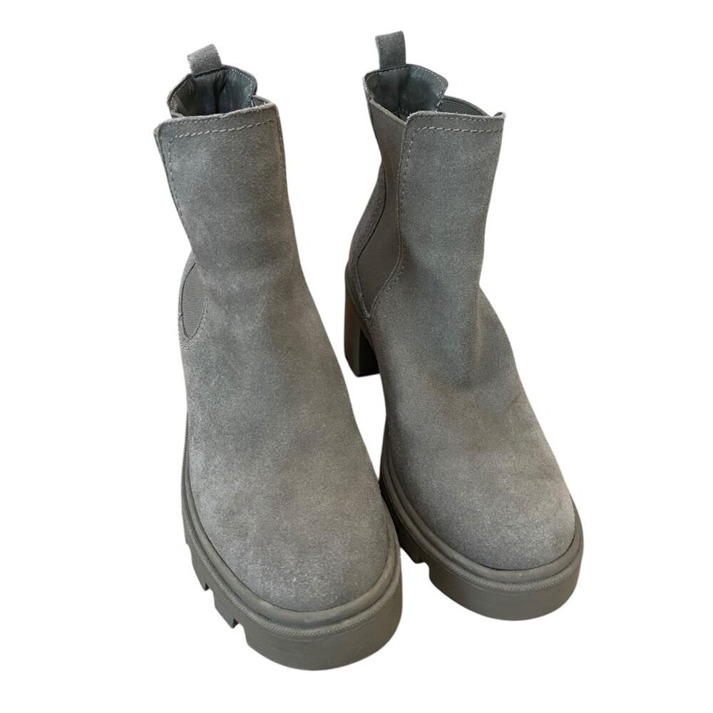 7.5 Splendid Melisa Womens Sueded Leather Ankle Boot Booties Pull‎ On